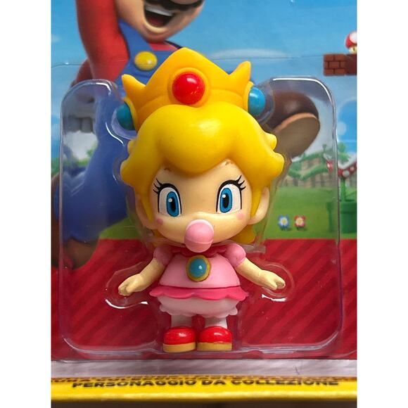 Super Mario Brothers World of Nintendo BABY PEACH 2” Action Figure Ages 3+ - Picture 1 of 5
